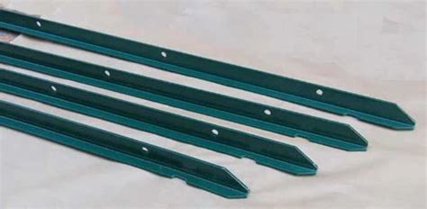 metal angle iron fence posts.